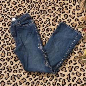 Vintage rhinestone denim jeans